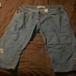 Levi's junior plus cropped jeans size 19
